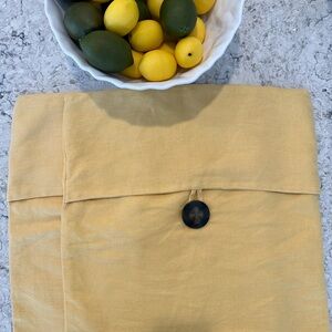 Pottery Barn Yellow Accent Pillow Set of 2